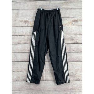 Adidas 3 Stripe Waterproof Track Pants Men's Size M Black/White